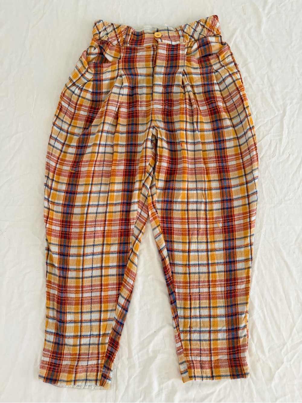 FREE PEOPLE Women’s Plaid Trousers - Picture 2 of 8